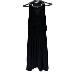 Evan Picone Black Halter Top Cocktail Dress Size 8